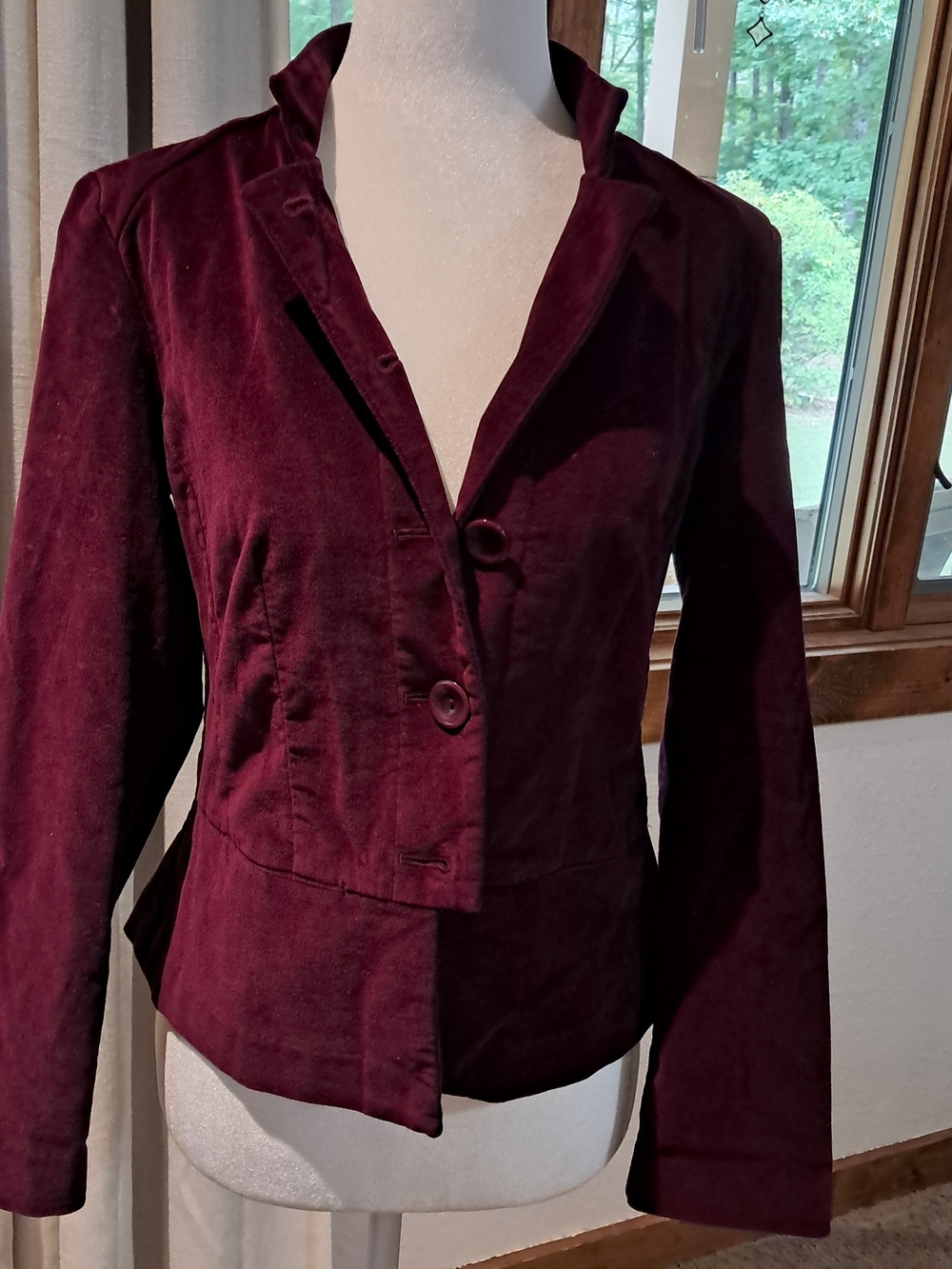 Talbots Women's Purple Velvet Tailored Jacket 2P